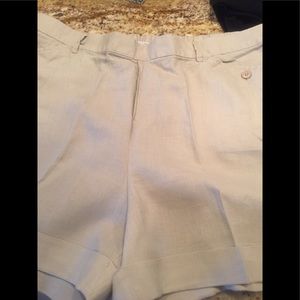 Women’s xxl linen cuffed shorts